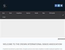 Tablet Screenshot of crowndanceevents.com.au